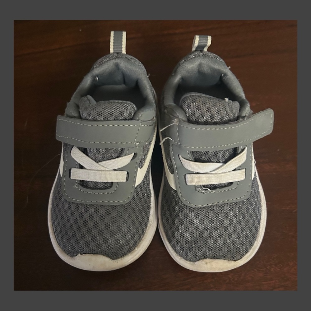Wonder Nation Gray and White Kids Sneakers
